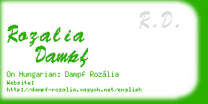 rozalia dampf business card